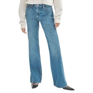 Denim Forum Aritzia The Marianne Mid Loose Flare Relaxed Fit Jeans Women’s 30L